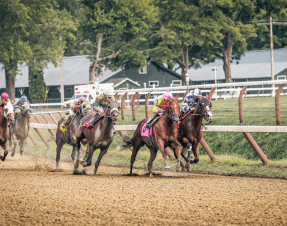 Jockeys at the Saratoga Race Course